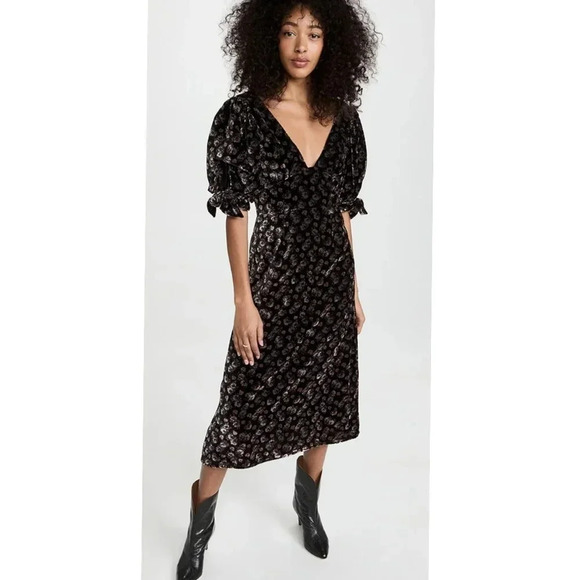 Sea New York Valerie Tie Back Midi Dress - Picture 1 of 12